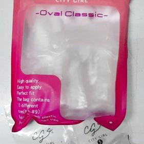 City Girl - Tips Soft Gel Prelimados Oval Classic bolsa x 600 unidades
